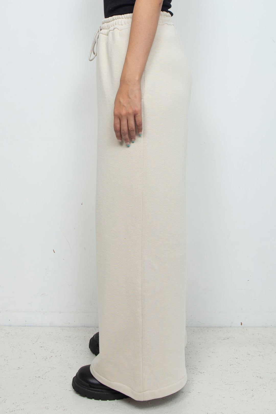 DRAWSTRING KNIT PANTS [DEFAULT] WHITE