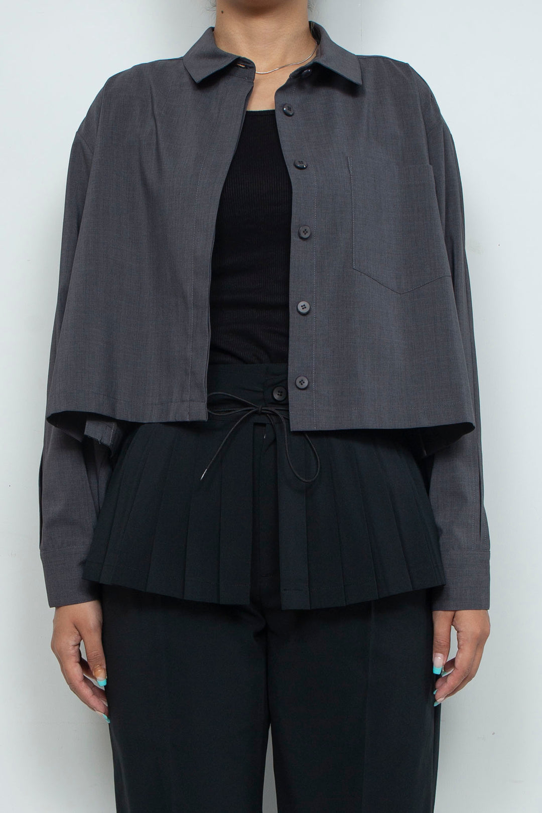 260201 SHIRT CHARCOAL GRAY