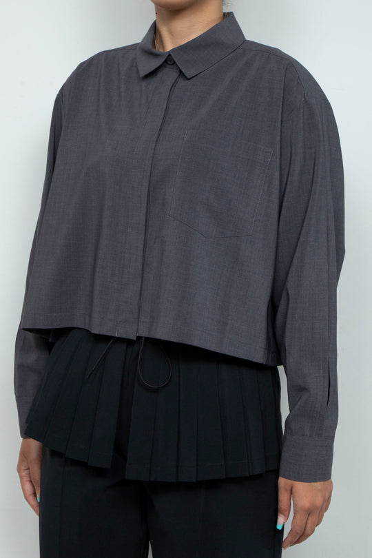 260201 SHIRT CHARCOAL GRAY