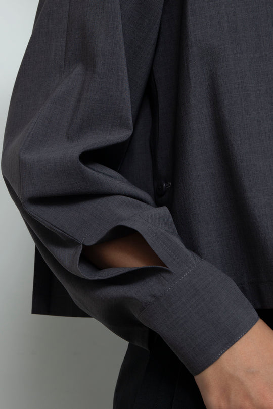 260201 SHIRT CHARCOAL GRAY