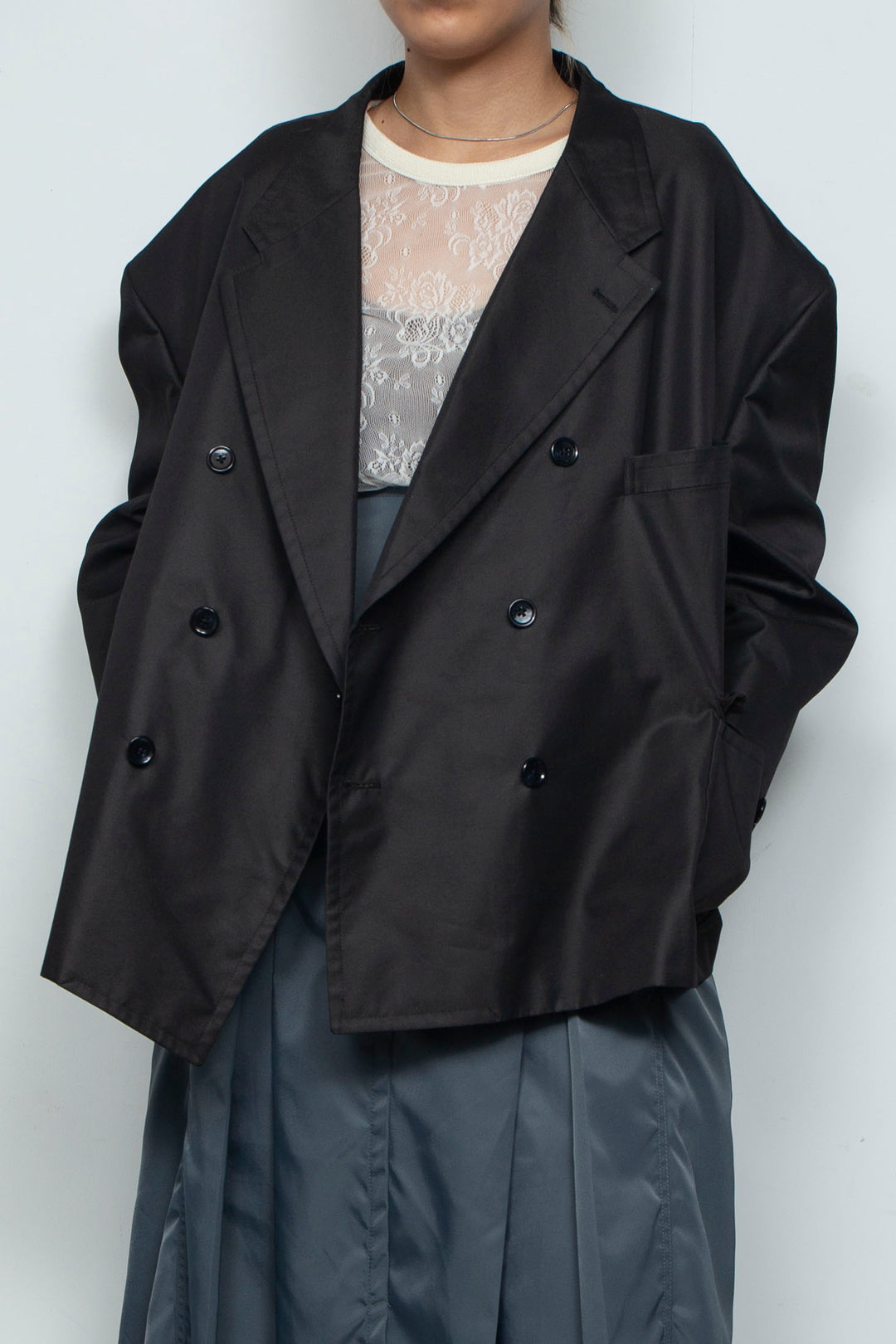 SERIOUS SQUARE GABARDINE BOX JKT