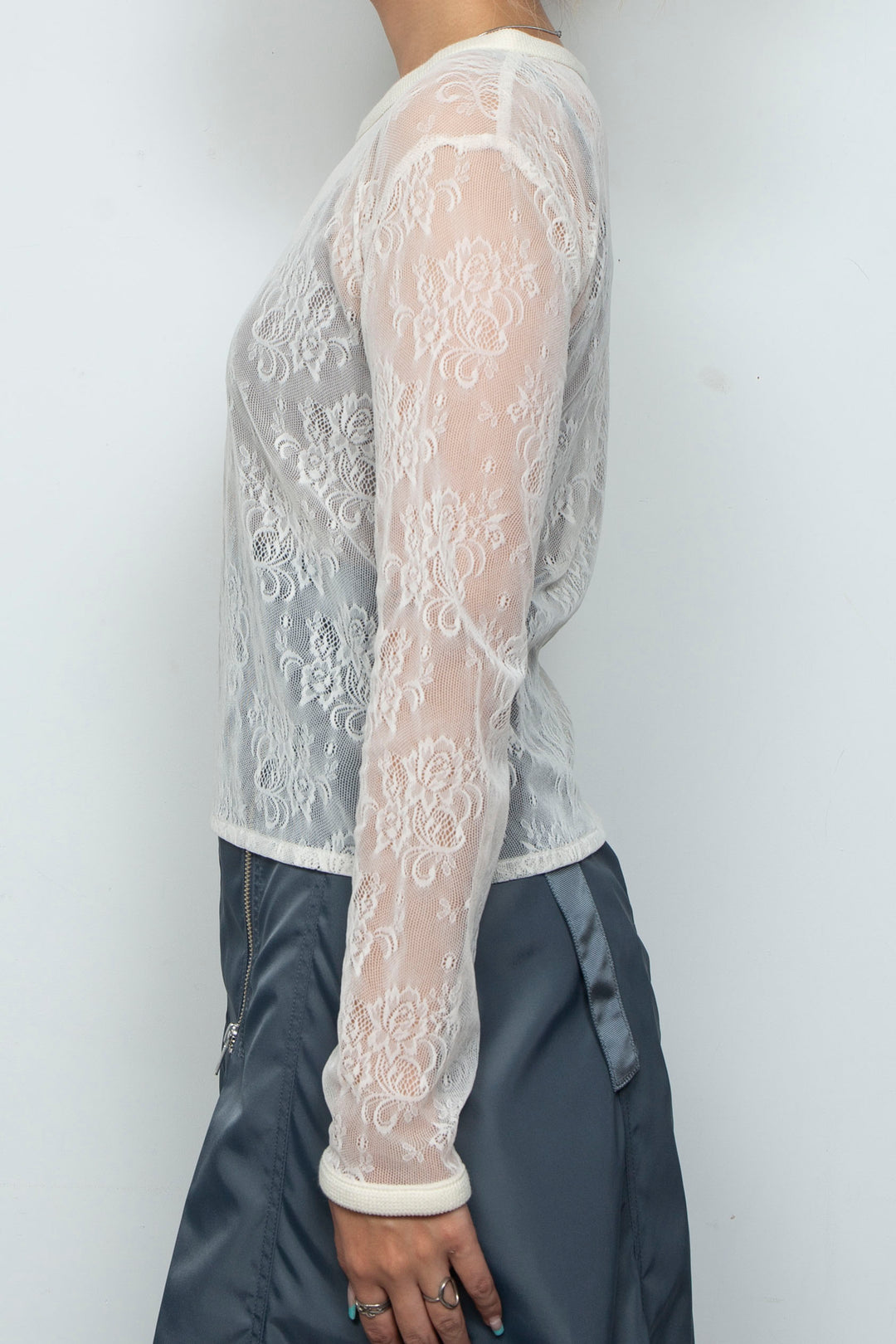 Veil Lace Top Ivory