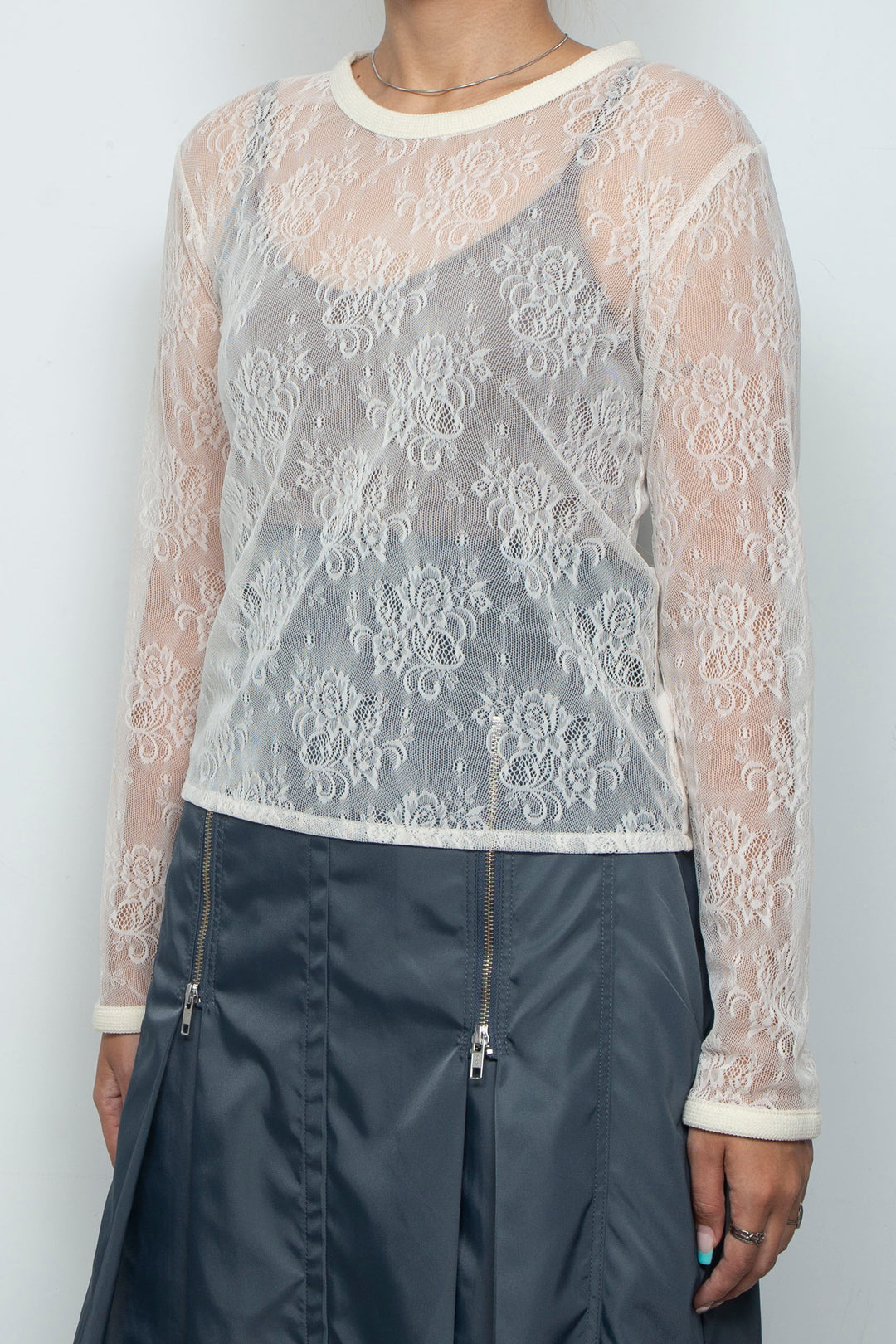 Veil Lace Top Ivory