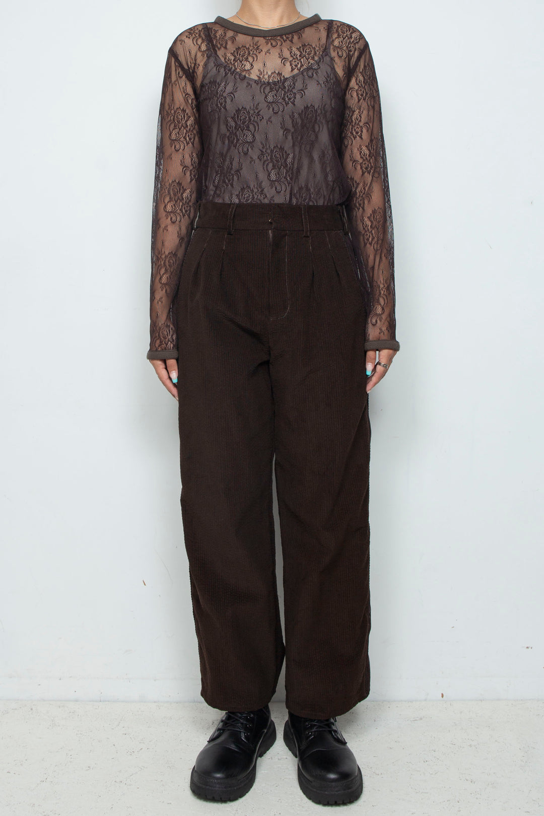 Trace Line Pants Brown