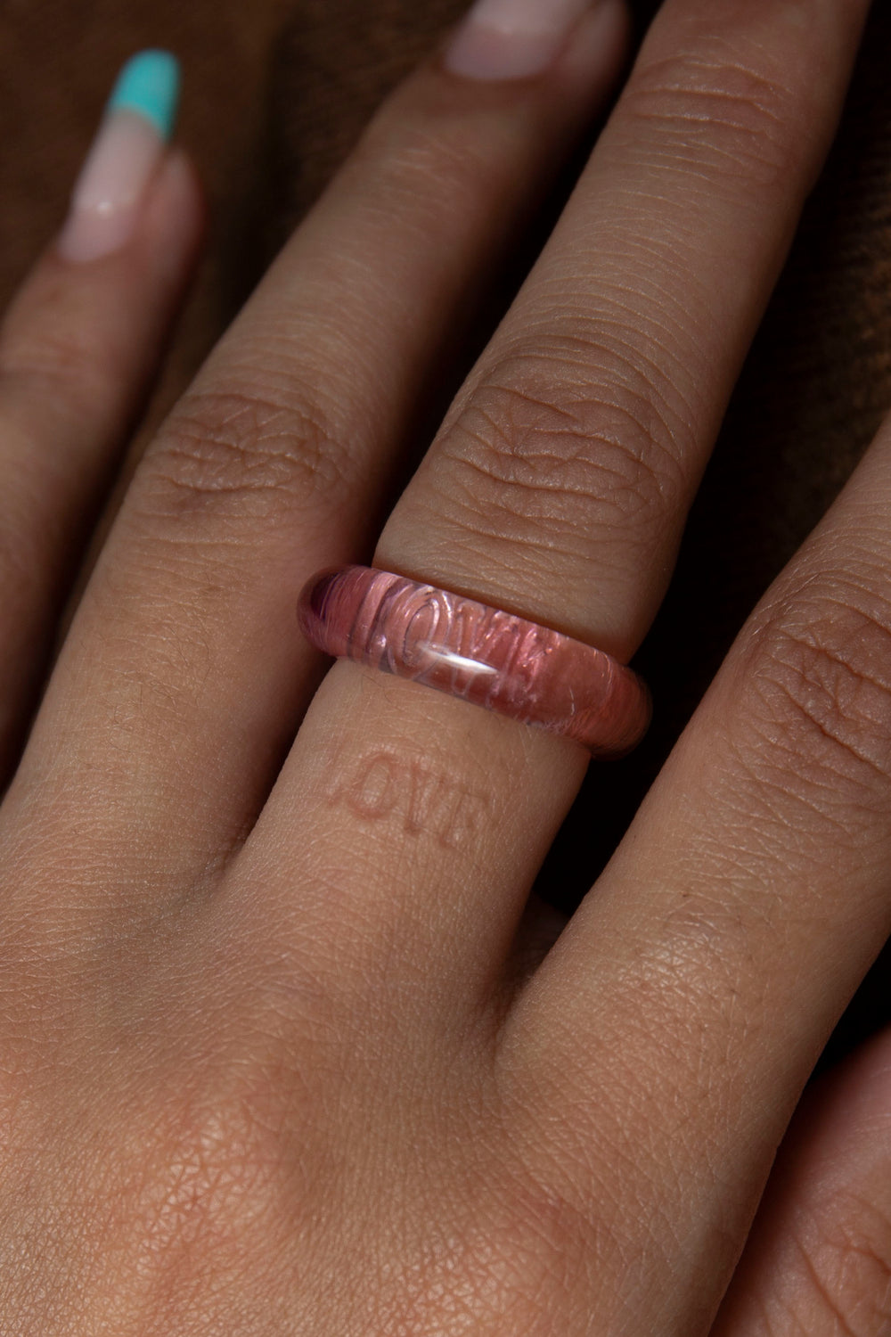 Stamp ring LOVE