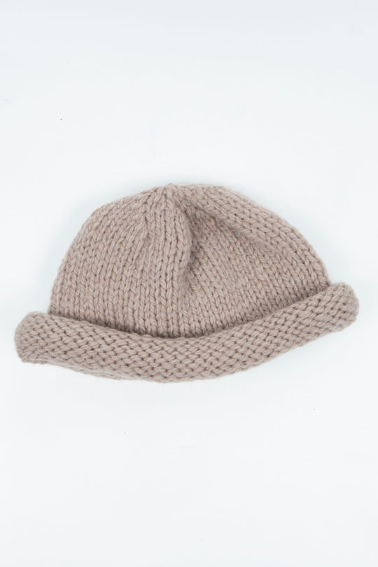 Knit Beanie Beige