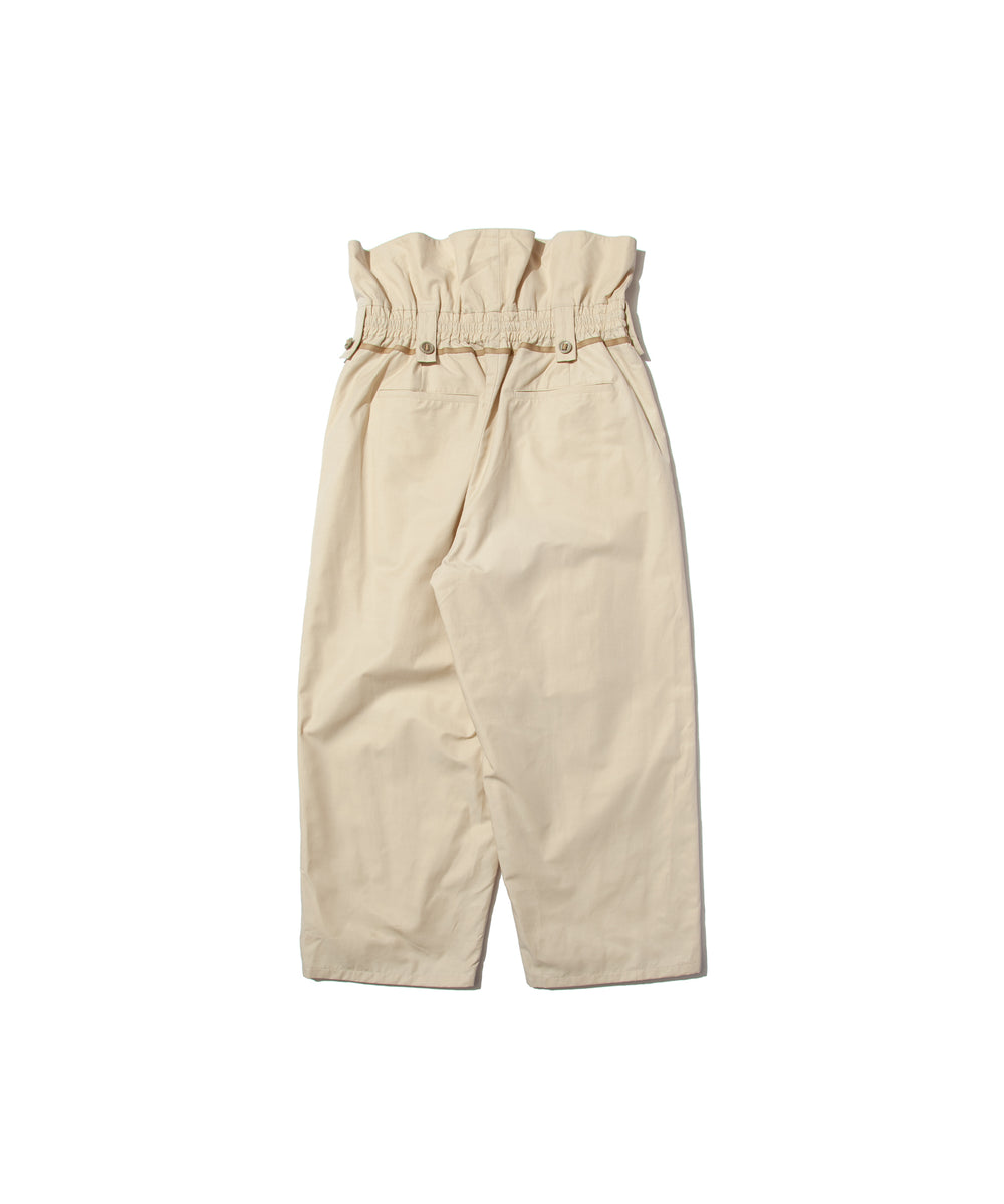 "BIRDLACE" TYPE WFS Modified Front Zip Trousers IVORY