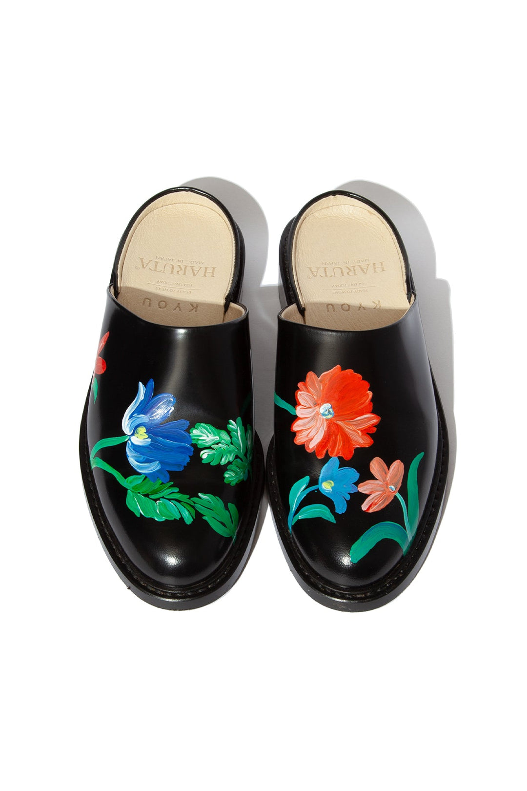 "BLOSSOM" Hand Painted Sandals by HARUTA feat. MIO YAMAMOTO
