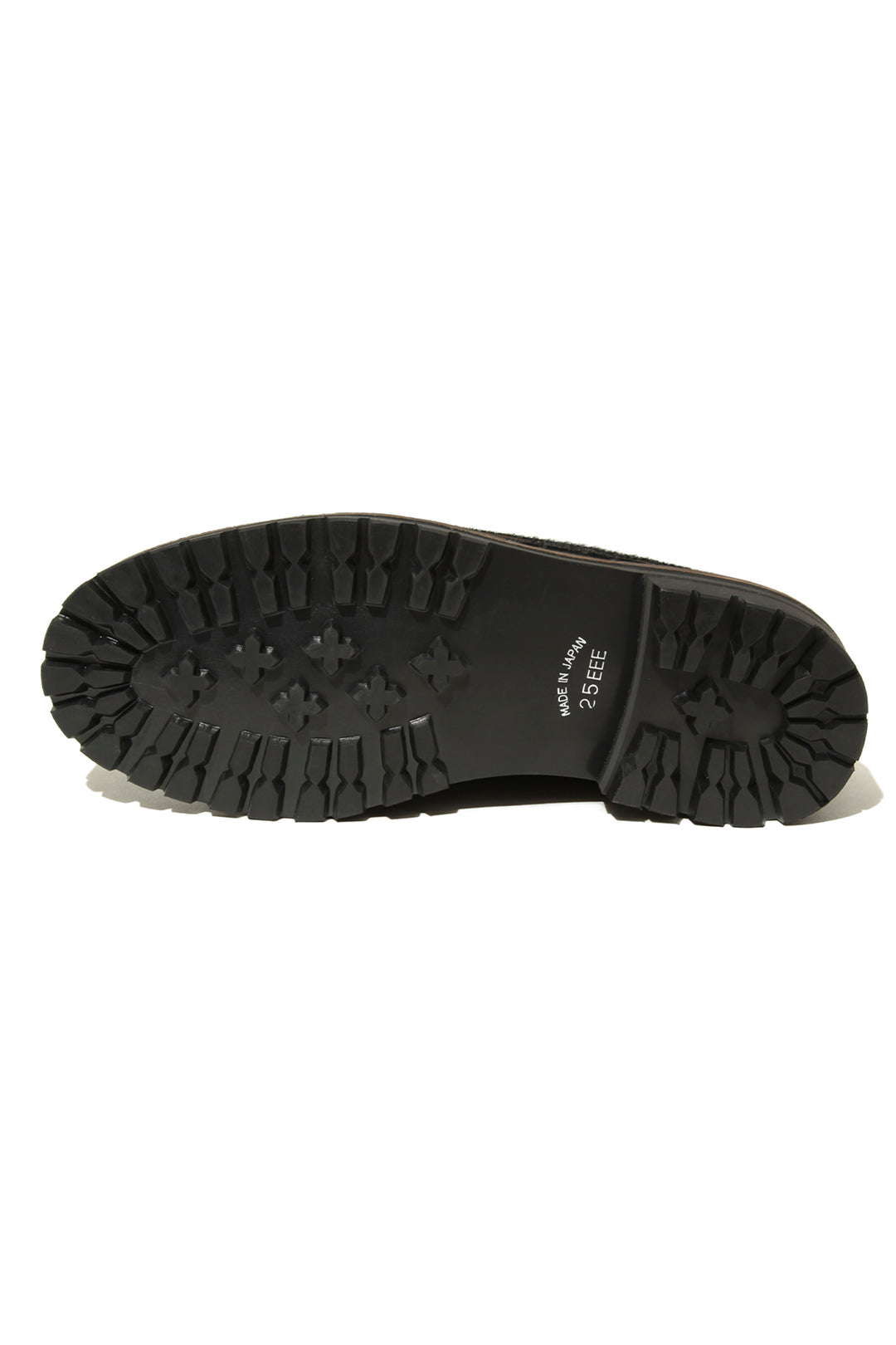 ”SKOOL" Type.3 EXTRALIGHT® Hair Calf Leather Embroidered Loafers by HARUTA