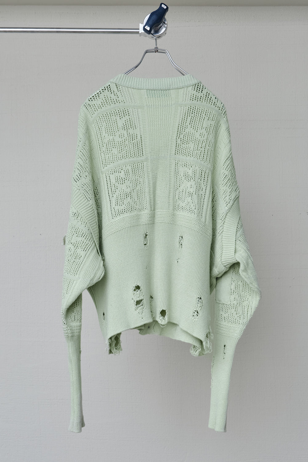 FLORAL REFLECTOR CHOOSE YOUR SIZE KNIT GREEN