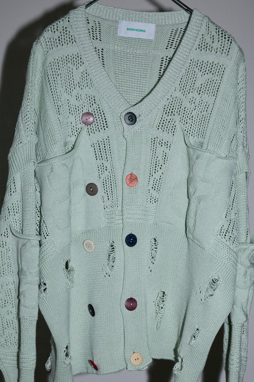 FLORAL REFLECTOR CHOOSE YOUR SIZE KNIT GREEN