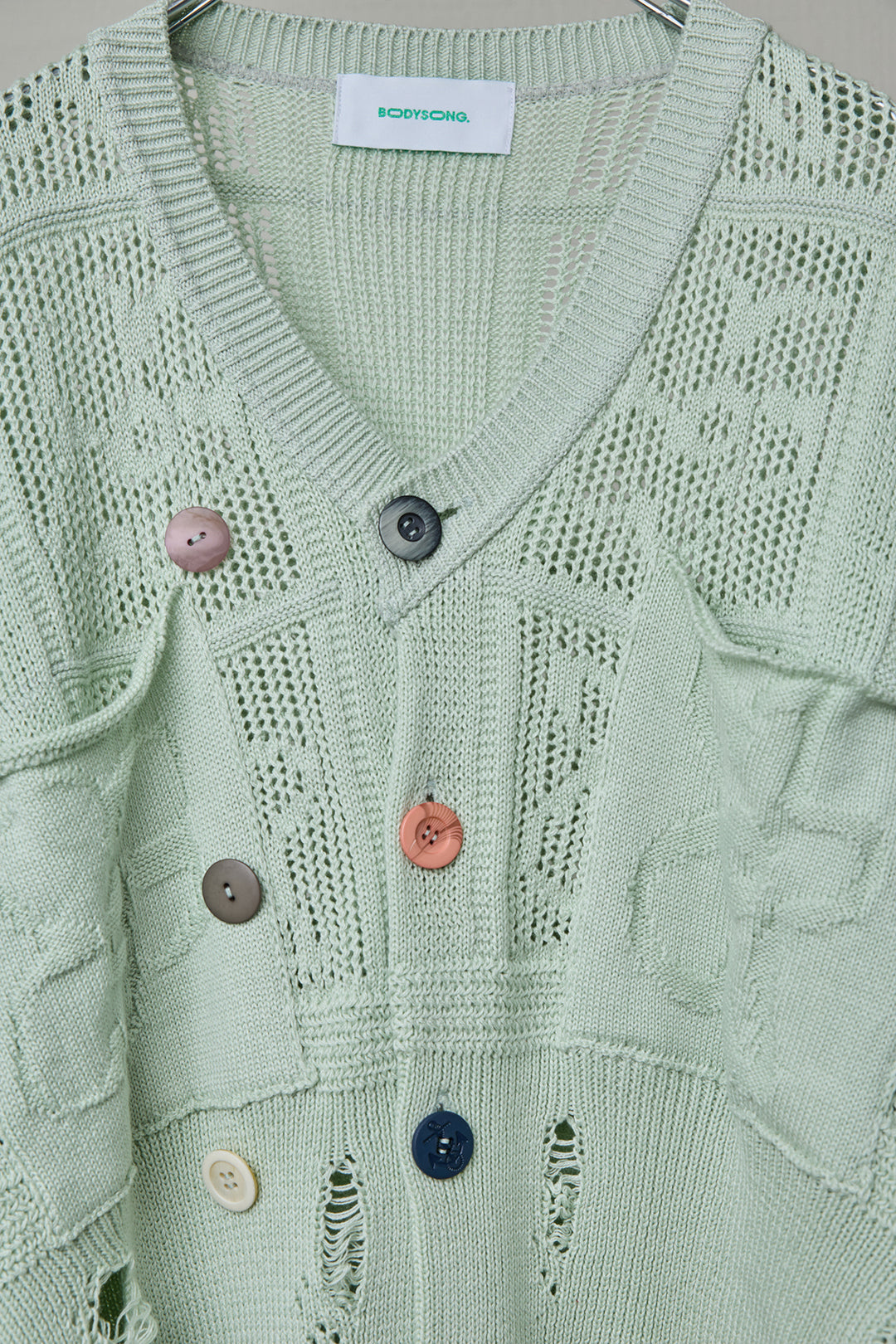 FLORAL REFLECTOR CHOOSE YOUR SIZE KNIT GREEN