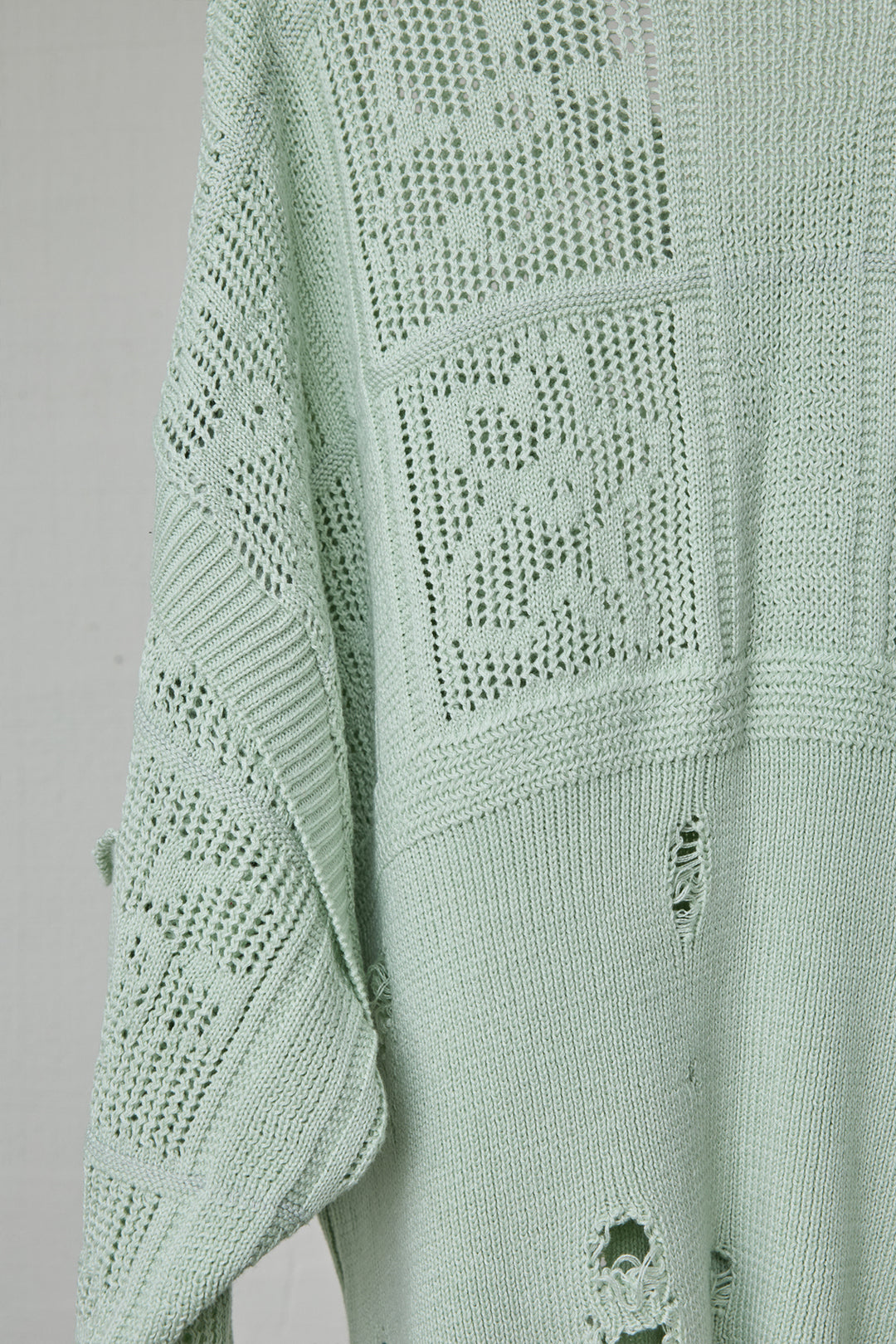 FLORAL REFLECTOR CHOOSE YOUR SIZE KNIT GREEN