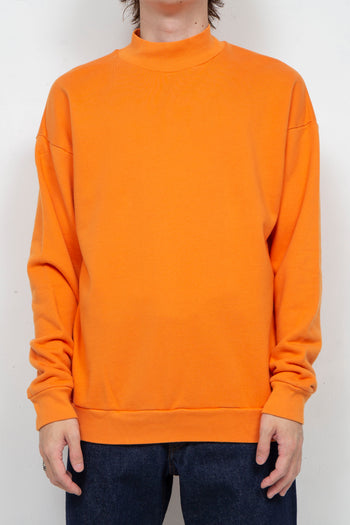 Melt Mock Neck Sweatshirt Orange