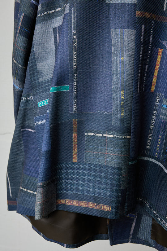 LUXURY SCRAPS TAILOR-MADE DOUBLE JKT BLACK