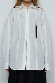 Mulch Slit Shirt / WHITE