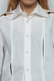 Mulch Slit Shirt / WHITE