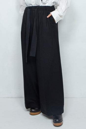 Super wide relaxed wool pants