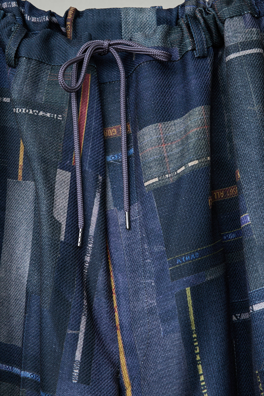 LUXURY SCRAPS TAILOR-MADE SLACKS BLACK