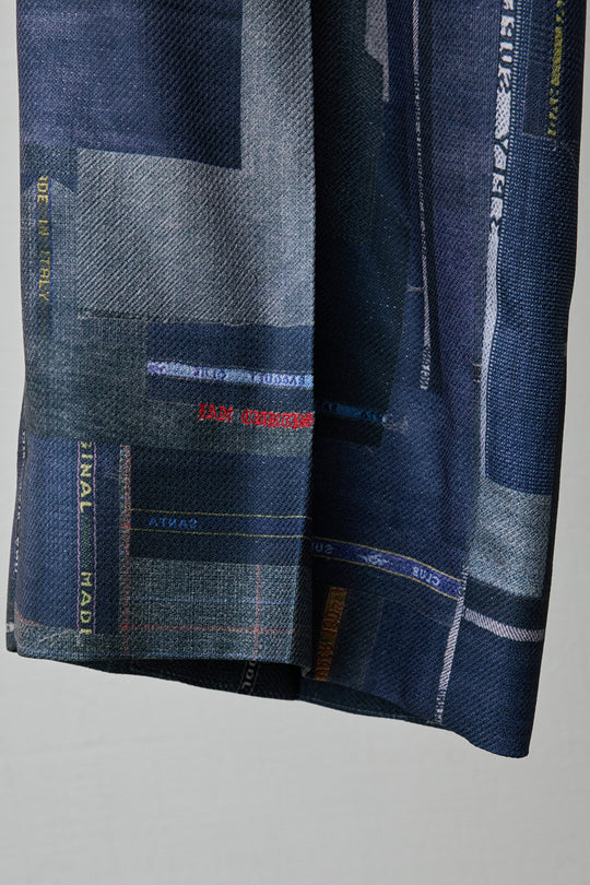 LUXURY SCRAPS TAILOR-MADE SLACKS BLACK