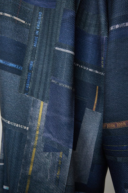 LUXURY SCRAPS TAILOR-MADE SLACKS BLACK