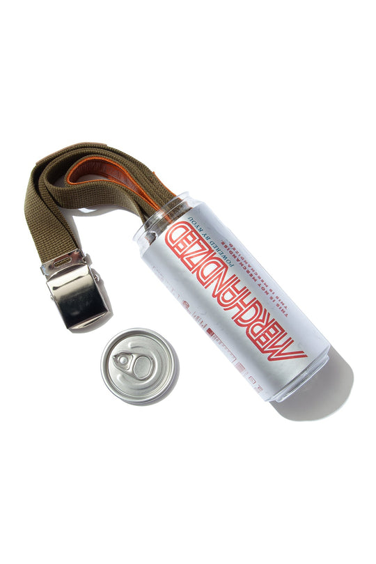 "JUICE".01 Action Leather combi Belt KHAKI