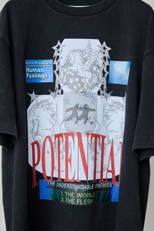 HUMAN FEELINGS POTENTIAL TEE BLACK