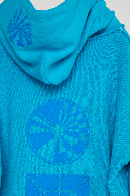 HOODIE/AlphaTheta Blue