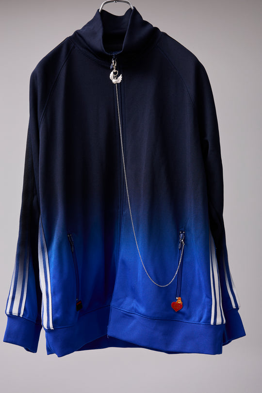 GRADIENT DYED TRACK JACKET 03 BLUE