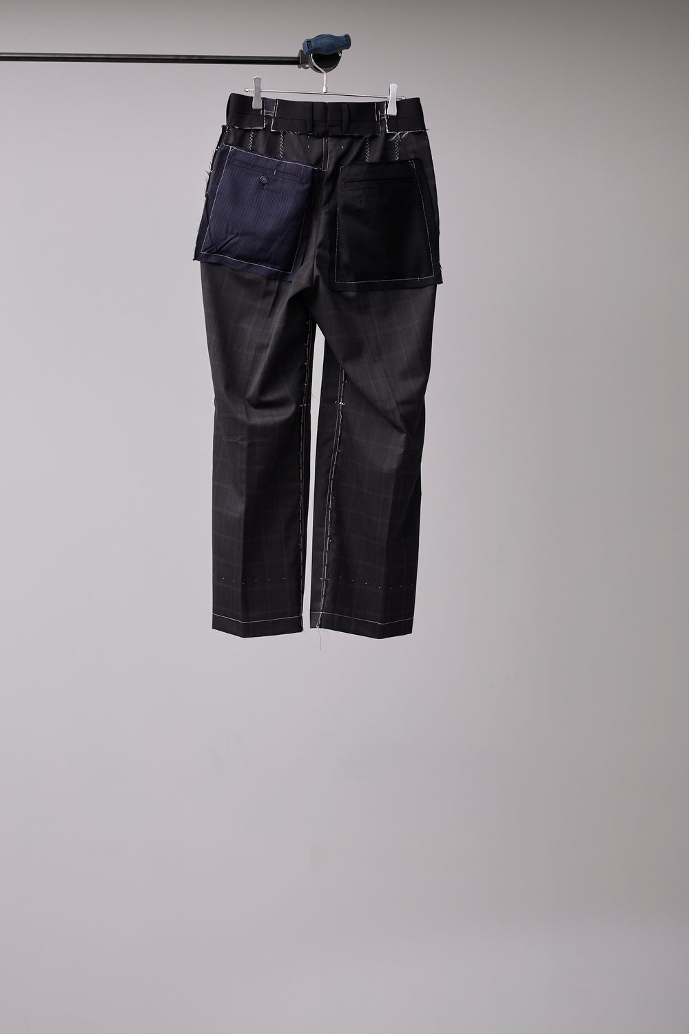 先行予約 ITALIAN-MADE LUXURY FABRIC HAND-STITCHED BASTING TROUSERS