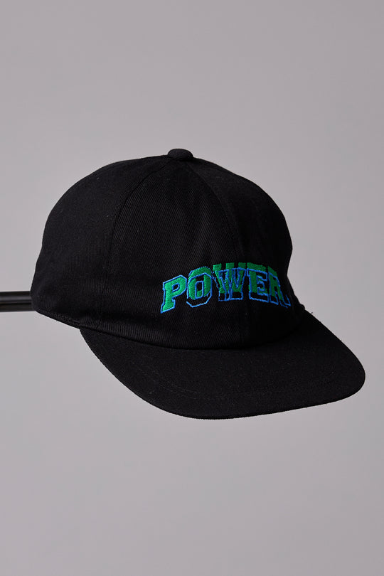 GLITCH EMBROIDERY CAP POWER BLACK