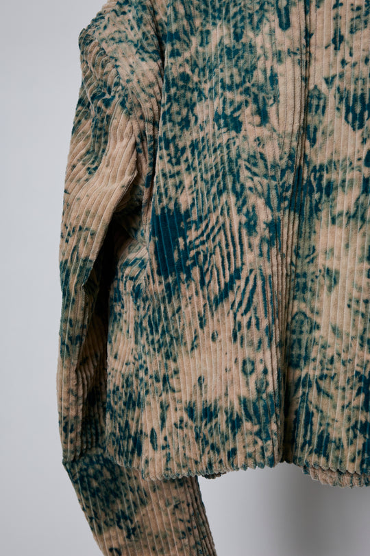 ROUND SILHOUETTE SHORT JK DYE BLEACH GREEN