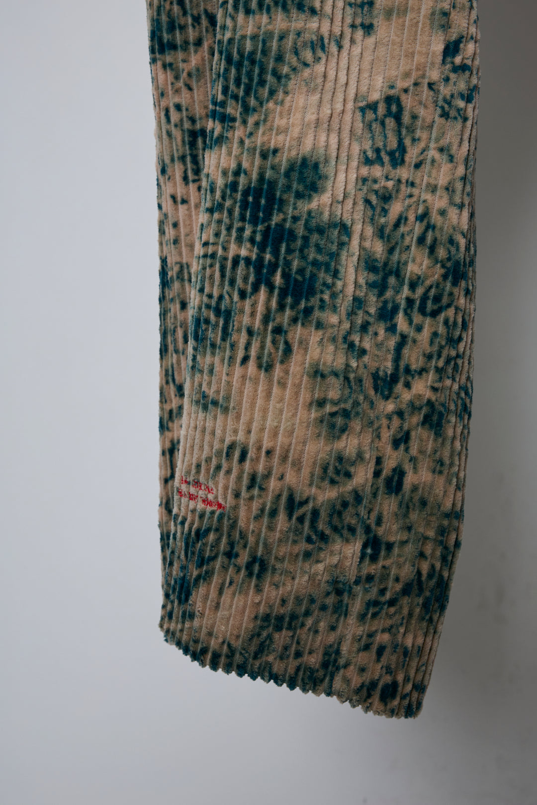 LARGEST SIZE TIE-DYE BLEACH TROUSERS GREEN