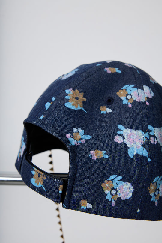 FLORAL DENIM CAP