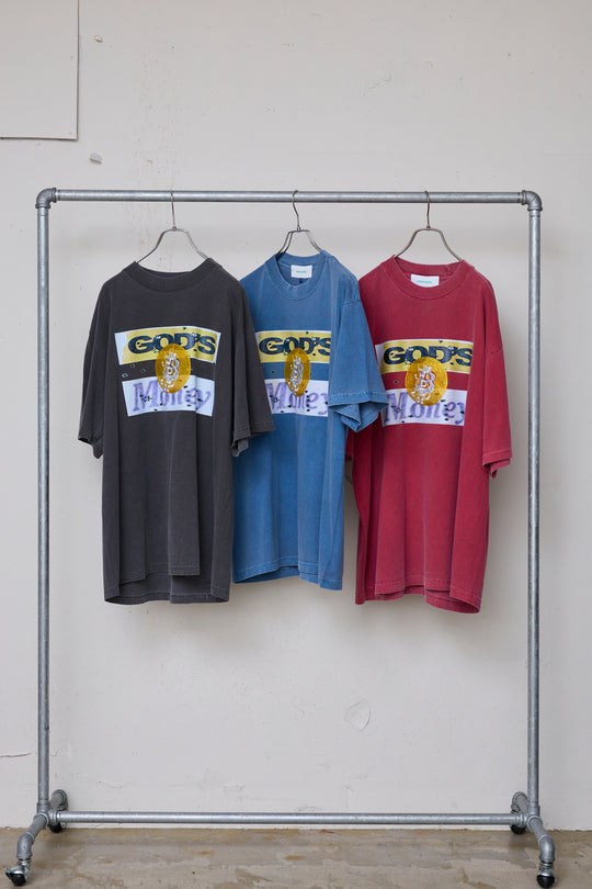 先行予約 TEE/GLITCH EMB/GOD'S MONEY
