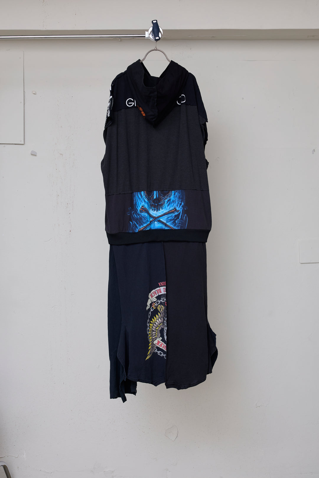 先行予約 RECONSTRUCTED T-SHIRT HOODED DRESS