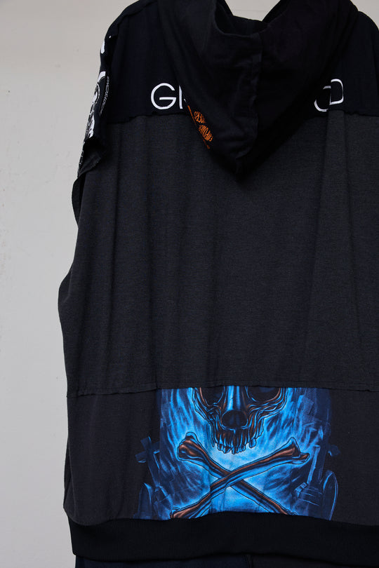先行予約 RECONSTRUCTED T-SHIRT HOODED DRESS