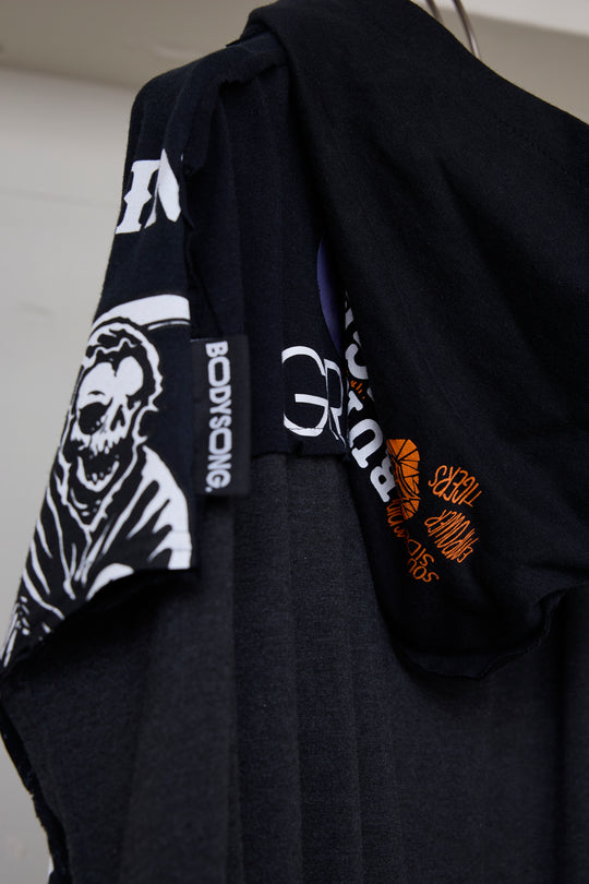 先行予約 RECONSTRUCTED T-SHIRT HOODED DRESS
