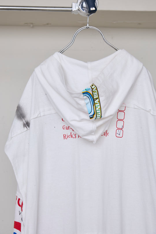 先行予約 RECONSTRUCTED T-SHIRT HOODED DRESS