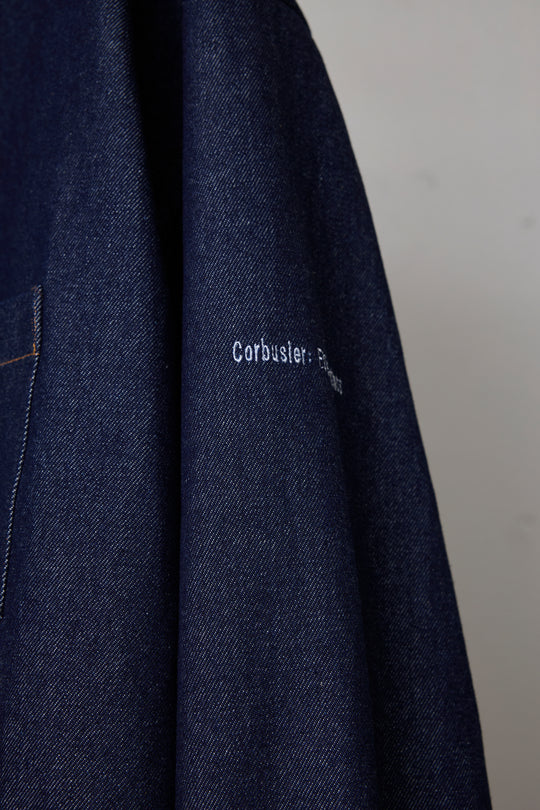 先行予約 OVERSIZED DENIM SH/DETACHABLE BANDANA