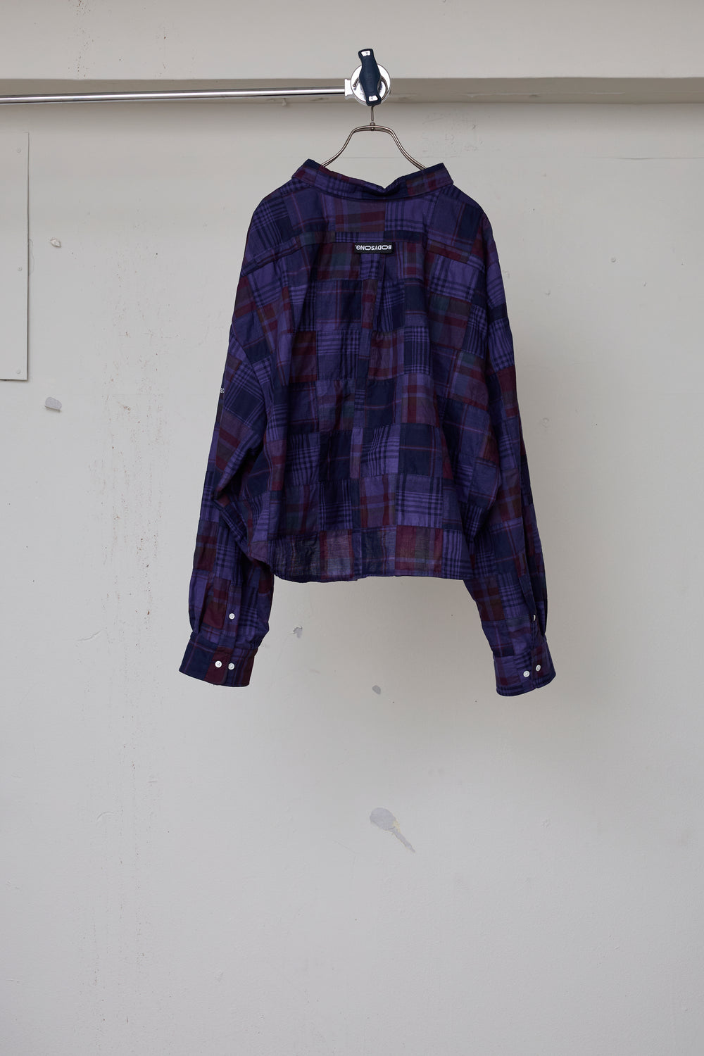 先行予約 OVERDYED PATCHWORK PLAID LS SHIRT