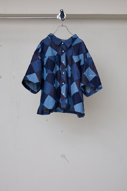 先行予約 RHOMBUS DENIM HS SHIRT