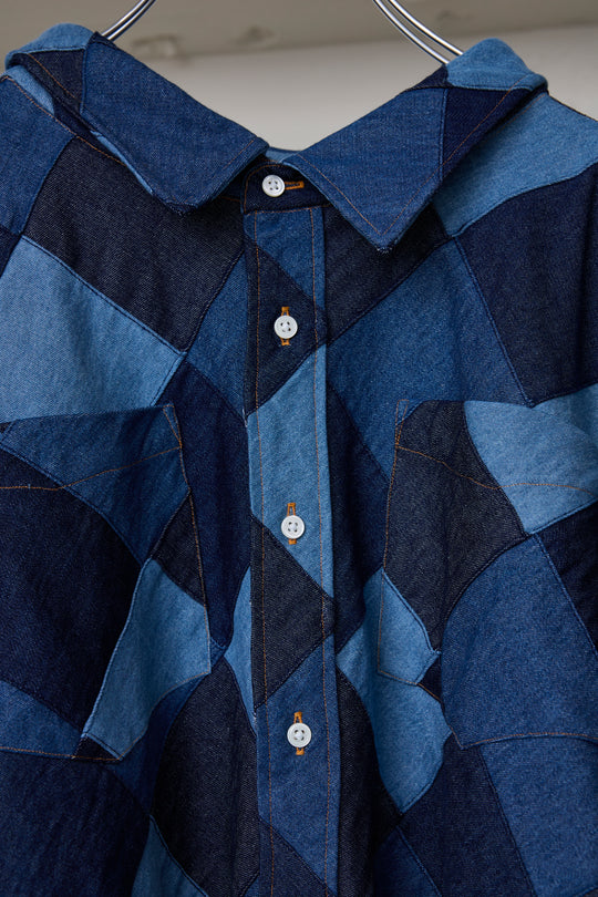 先行予約 RHOMBUS DENIM HS SHIRT