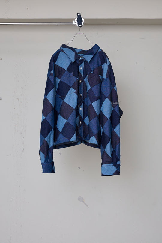 先行予約 RHOMBUS DENIM LS SHIRT