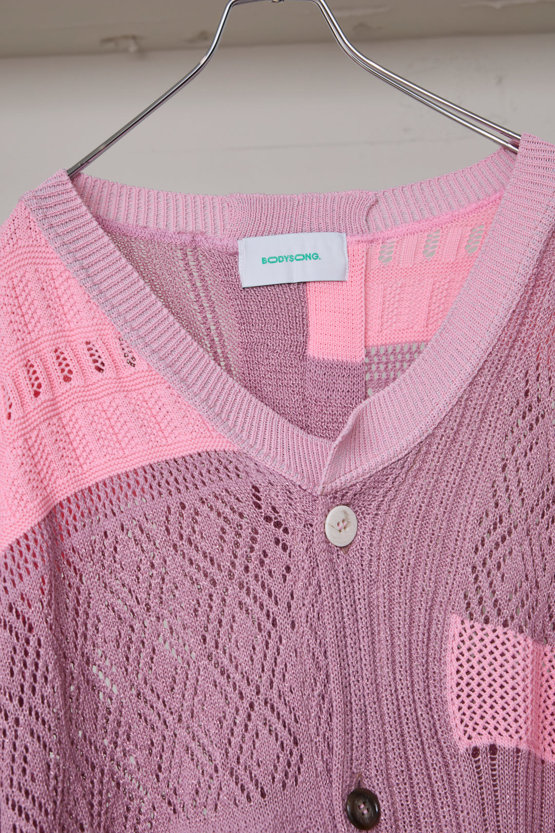 先行予約 MIXED-KNIT CARDIGAN_REFLECTIVE RIB
