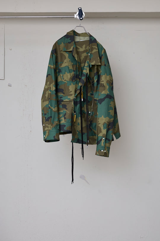 先行予約 PIGMENT-DYED CAMO JACKET