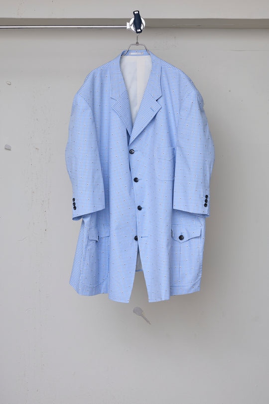 先行予約 CUT JACQUARD GINGHAM TAILORED C