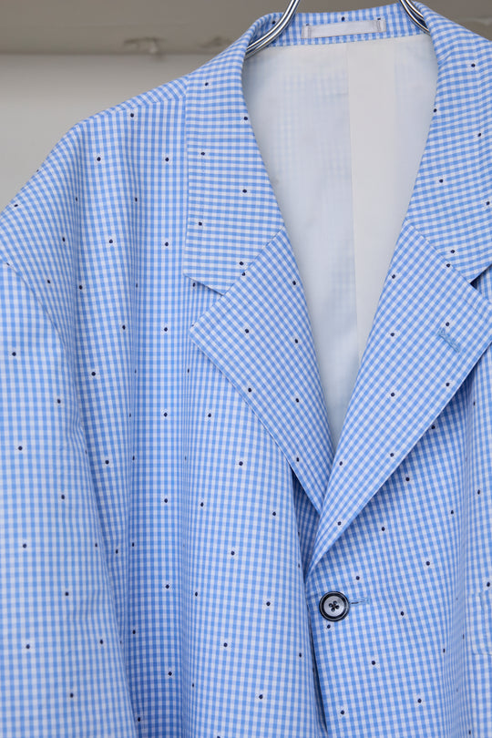 先行予約 CUT JACQUARD GINGHAM TAILORED C