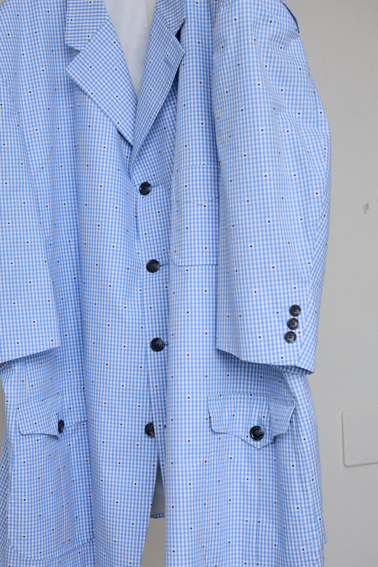 先行予約 CUT JACQUARD GINGHAM TAILORED C