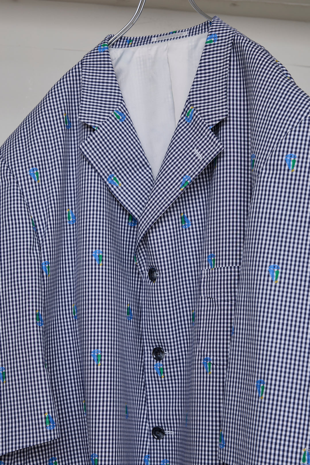 先行予約 CUT JACQUARD GINGHAM TAILORED C